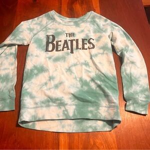 The Beatles Kids Green Tie-Dye Sweatshirt